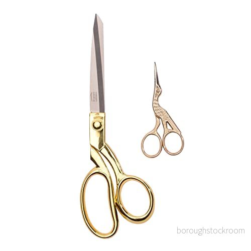 Vaessen Creative Dammsax set 2 delar broderi (8,9 cm) & sömnad (21,6 högerhänt och guld för hobby hantverk med textil 8716052239733