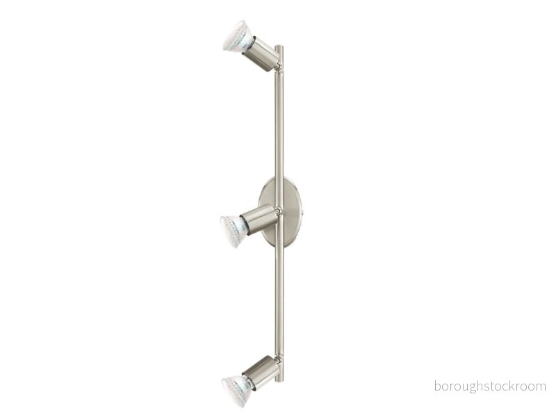 EGLO BUZZ-LED spotlight i borstat stål, 3L 9002759925970 EGLO BUZZ-LED spotlight i borstat stål, 3L 9002759925970