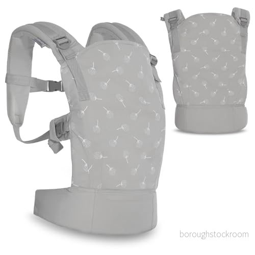 Lorelli bärsele Wally från 3 månader, för barn, ergonomisk design, ventilerande material, justerbara remmar, lätt att sätta på, baby ryggsäck, grå 3800166101798