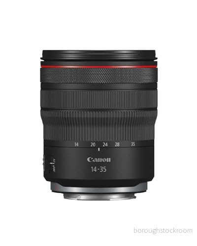Canon Objektiv RF 1435 mm F4 L är makroobjektiv (2,5 x zoom, Nano AF, Ultra vidvinkel, 5 nivåer bildstabilisator, ASC, SuperSpectra, SWC beläggning, damm och stänkskydd) svart 4549292186758