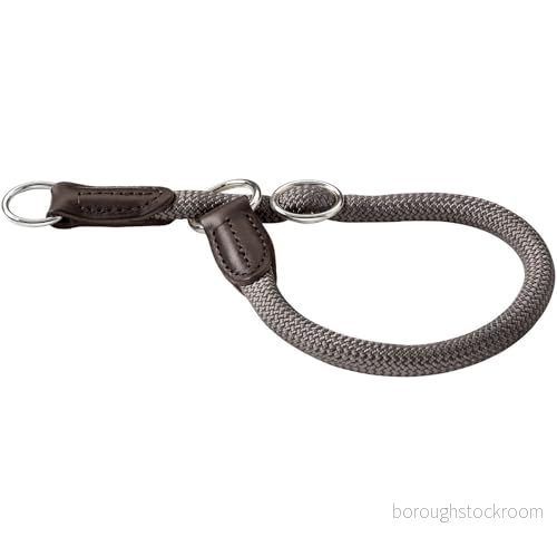 HUNTER Freestyle klädhals, hundhalsband, dragpropp, robust, vädertålig, 55 (L), grå 4016739465245