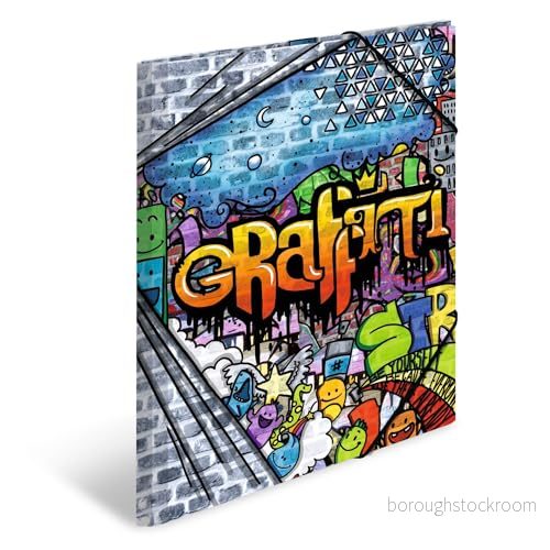Herma elastisk mapp konst med musikmotiv A3 Graffiti 4008705192392