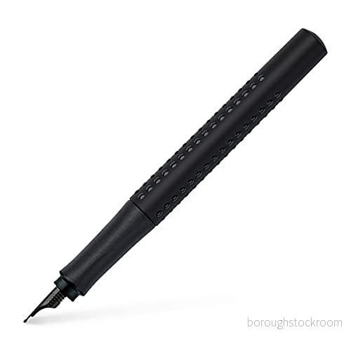 Faber Castell 140963 Reservoarpenna Grip Edition, fjäderbredd F, all svart, 1 st 4005401409632