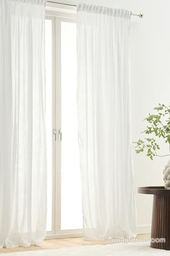 Jotex multifunktionsgardin Layer set om 2, polyesterbomullsblandning, Oeko TEX® Standard 100 certifierad, bättre bomull vit, 140 x 250 cm 7325903046836