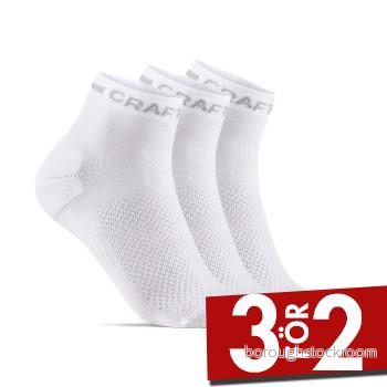 Craft Core Dry Mid Strumpor 3-pack Vit 34-36 7318573513159