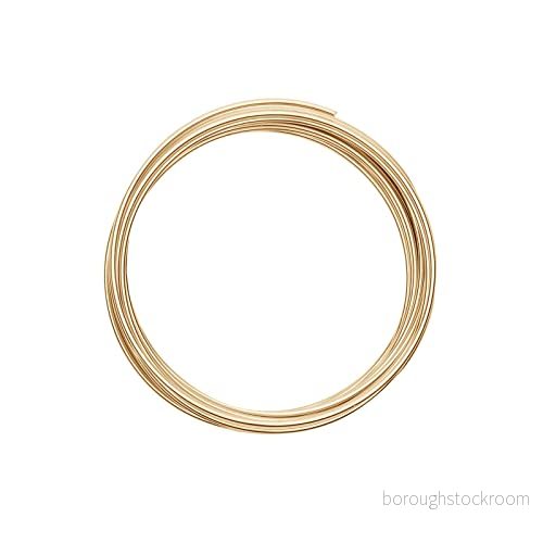 Vaessen Kreativ aluminiumtråd 2 mm 5 m ljust guld, 8716052132034