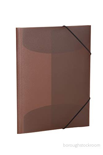 Herma elastisk mapp genomskinlig i vitt, A4 Brun 4008705195102