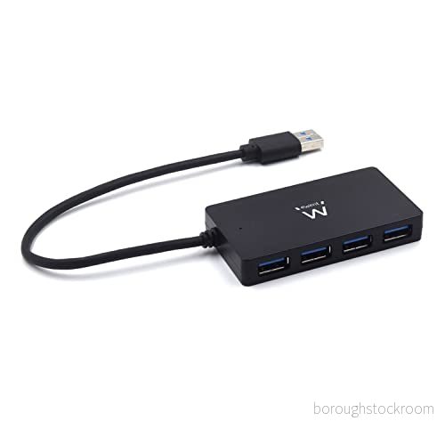 Ewent EM1134 EW1134 USB3.0 Hub 4 port USB SuperSpeed+High Speed 2.0. Strömförsörjning 286308 8056045879929