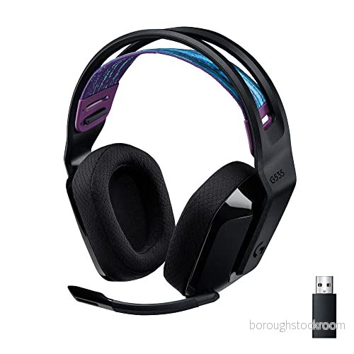 Logitech G535 LIGHTSPEED Trådlöst Spelheadset USB-laddningsbart Svart 5099206094772