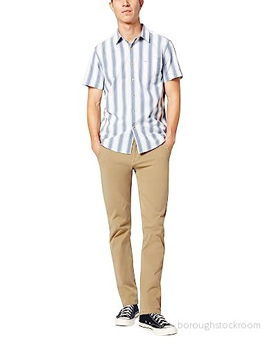 Dockers Smart FLEX Alpha Tygbyxor, Storlek: 32x32, New british khaki 5400537776358