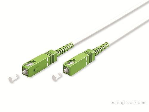goobay 59595 fiberkabel (FTTH) / singlemode (OS2) Simplex/SC APC (8) kontakt till SC kontakt/fiberkabel/2 meter 4040849595950