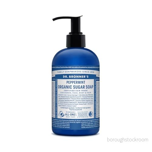 Dr. Bronner's Organic Hand & Body Shikakai Soap Spearmint Peppermint 710 ml 18787830628