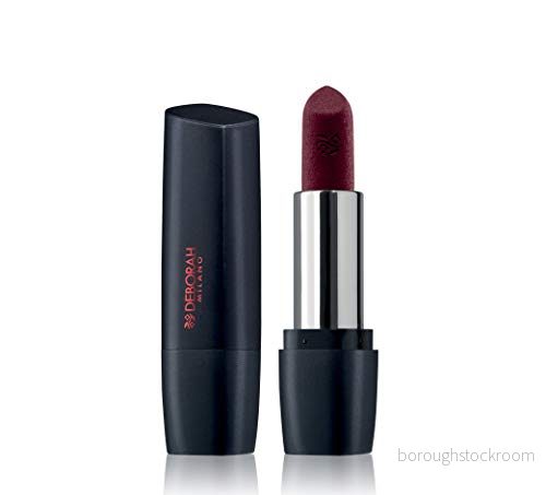 Deborah Milano Red Mat, Matte Effect Läppstift med kollagen och hyaluronsyra, 35 vin, näringsgivande mjukgörande verkan, ger intensiva långvariga läppar, 4,5 gr 8009518373417