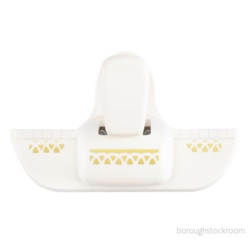 Vaessen Creative Border Punch halvcirklar 1 x 4,5 cm cirkelstans för korttillverkning och hantverk 8716052163038