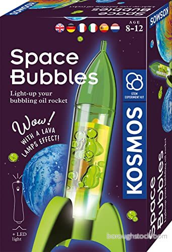 KOSMOS 616786 Space Bubbles miniraketer, lavalampa, experimentset för barn med flerspråkiga instruktioner (DE, EN, FR, IT, ES, NL) 4002051616786