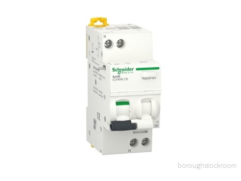 Schneider Electric Acti9 Combination switch iCV40N 1P+N 10A B 30mA 6kA at A 36 mm 3606489443931