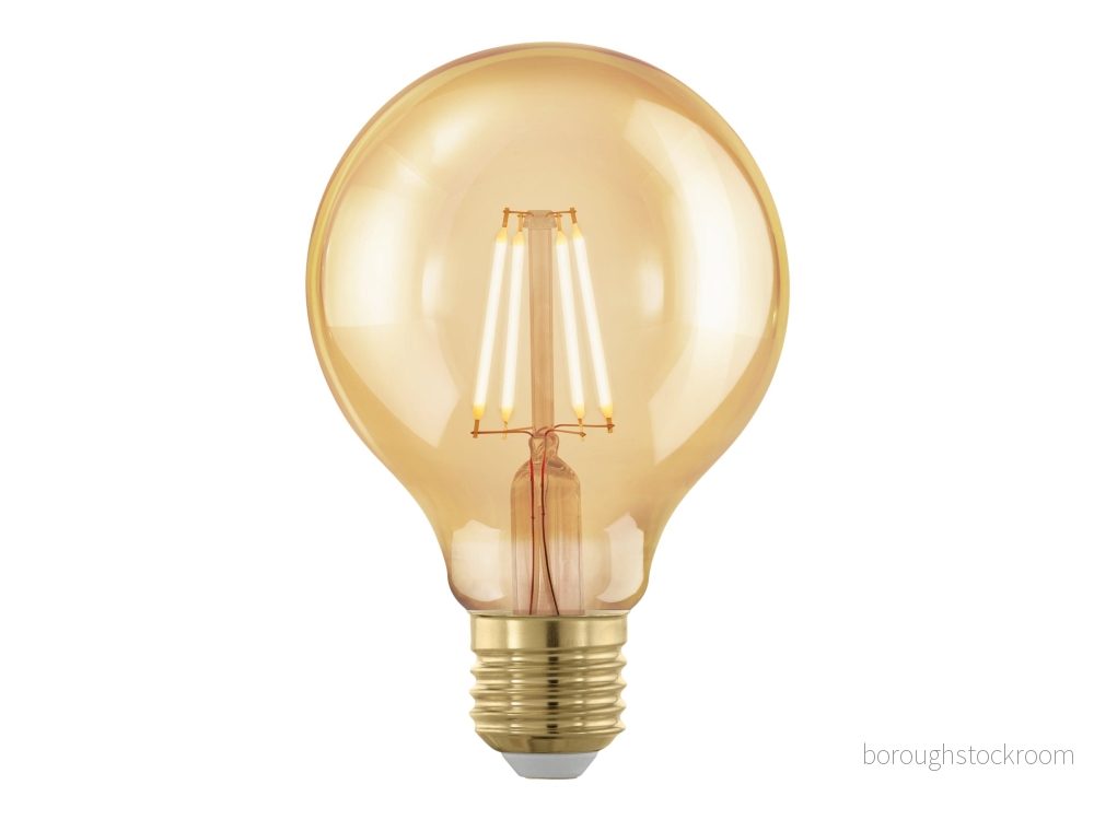 Eglo LED G80 E27 Filament Dimbar Bärnstensfärgad 9008606227969