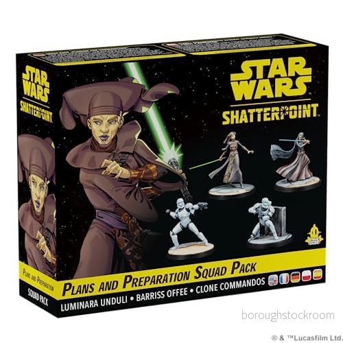 Atomic Mass Games Star Wars: Shatterpoint planering och förberedelse Squad förlängning Bordsskiva 2 spelare Från 14 år 90120 minuter tyska flerspråkig 841333121815