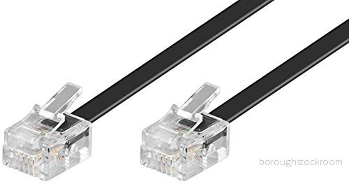 Goobay 6m RJ 11 kabel, 6 m, 11, Sort, Hanstik, Hanstik 4040849503184