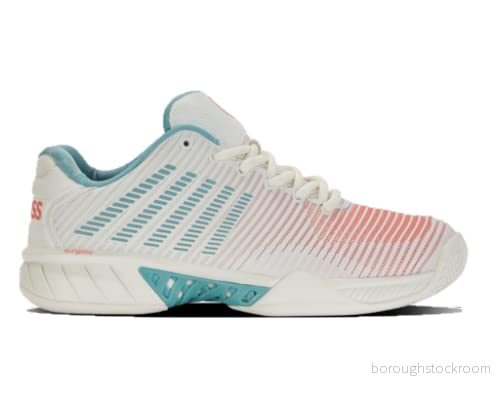 K Swiss Performance Hypercourt Express 2 tennissko för kvinnor, Blanc De Blanc/Nile blå/ökenblomma, 4 UK, Nilblå ökenblomma, 37 EU 196483105278